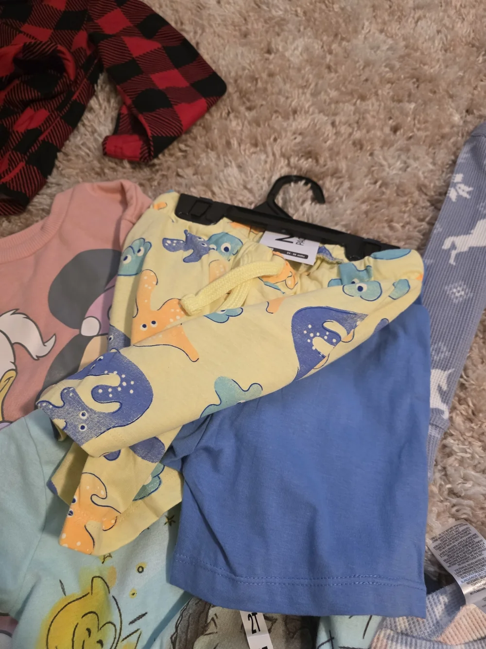 Kids Mixed Pajama Set - Blue, Red, Pink, Yellow, Light Blue